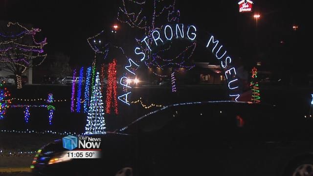 Turning on the lights at the Armstrong Air & Space Museum
